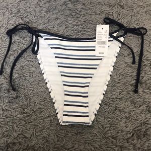Pacsun LA Hearts Striped Bikini Bottoms